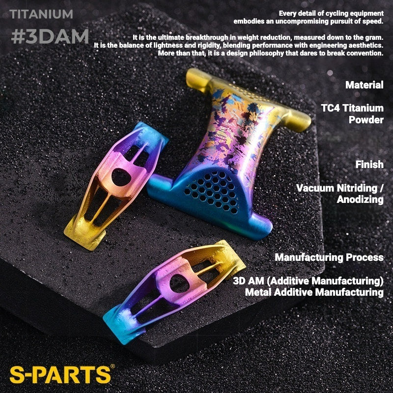 S-PARTS 3DAM Titanium Seatpost Hardware Kit for Cervélo S5 — 3D Printed — 2026 Compatible