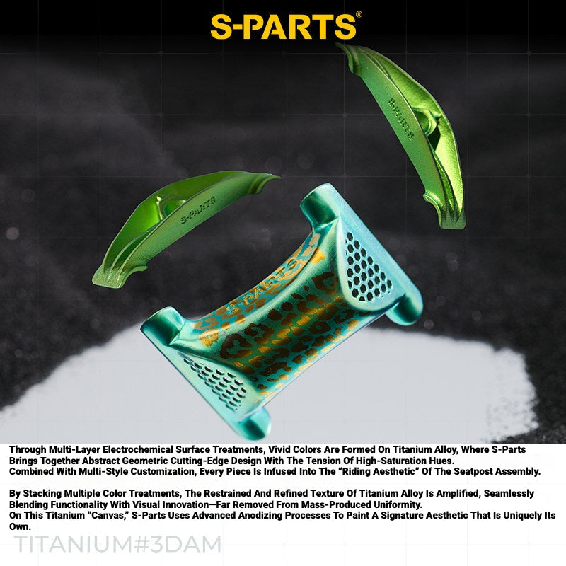 S-PARTS 3DAM Titanium Seatpost Hardware Kit for Cervélo S5 — 3D Printed — 2026 Compatible