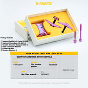 S-PARTS 3DAM Titanium Seatpost Hardware Kit for Cervélo S5 — 3D Printed — 2026 Compatible 3DAM CERVÉLO S5 Kit Nebula