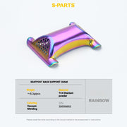 S-PARTS 3DAM Titanium Seatpost Hardware Kit for Cervélo S5 — 3D Printed — 2026 Compatible 3D Seatpost Base Rainbow