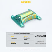 S-PARTS 3DAM Titanium Seatpost Hardware Kit for Cervélo S5 — 3D Printed — 2026 Compatible 3D Seatpost Base JAGUAR Green Gold