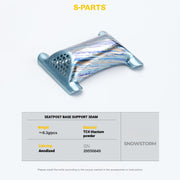 S-PARTS 3DAM Titanium Seatpost Hardware Kit for Cervélo S5 — 3D Printed — 2026 Compatible 3D Seatpost Base Snowstorm