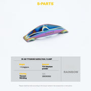 S-PARTS 3DAM Titanium Seatpost Hardware Kit for Cervélo S5 — 3D Printed — 2026 Compatible Saddle Clamp Rainbow