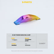 S-PARTS 3DAM Titanium Seatpost Hardware Kit for Cervélo S5 — 3D Printed — 2026 Compatible Saddle Clamp Candy