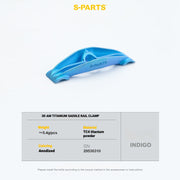 S-PARTS 3DAM Titanium Seatpost Hardware Kit for Cervélo S5 — 3D Printed — 2026 Compatible Saddle Clamp Indigo