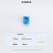 S-PARTS 3DAM Titanium Seatpost Hardware Kit for Cervélo S5 — 3D Printed — 2026 Compatible Cylindrical Nut Indigo