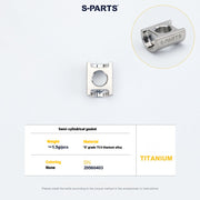 S-PARTS 3DAM Titanium Seatpost Hardware Kit for Cervélo S5 — 3D Printed — 2026 Compatible Semi Cylindrical Washer Titanium