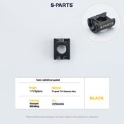 S-PARTS 3DAM Titanium Seatpost Hardware Kit for Cervélo S5 — 3D Printed — 2026 Compatible Semi Cylindrical Washer Black