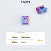 S-PARTS 3DAM Titanium Seatpost Hardware Kit for Cervélo S5 — 3D Printed — 2026 Compatible Semi Cylindrical Washer Candy