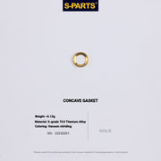 S-PARTS 3DAM Titanium Seatpost Hardware Kit for Cervélo S5 — 3D Printed — 2026 Compatible Concave Washer Gold