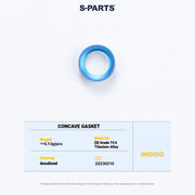 S-PARTS 3DAM Titanium Seatpost Hardware Kit for Cervélo S5 — 3D Printed — 2026 Compatible Concave Washer Indigo