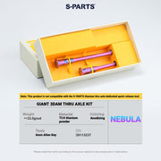 S-PARTS 3DAM Titanium Thru Axle Kit for Giant Road Bikes
