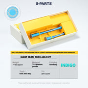 S-PARTS 3DAM Titanium Thru Axle Kit for Giant Road Bikes