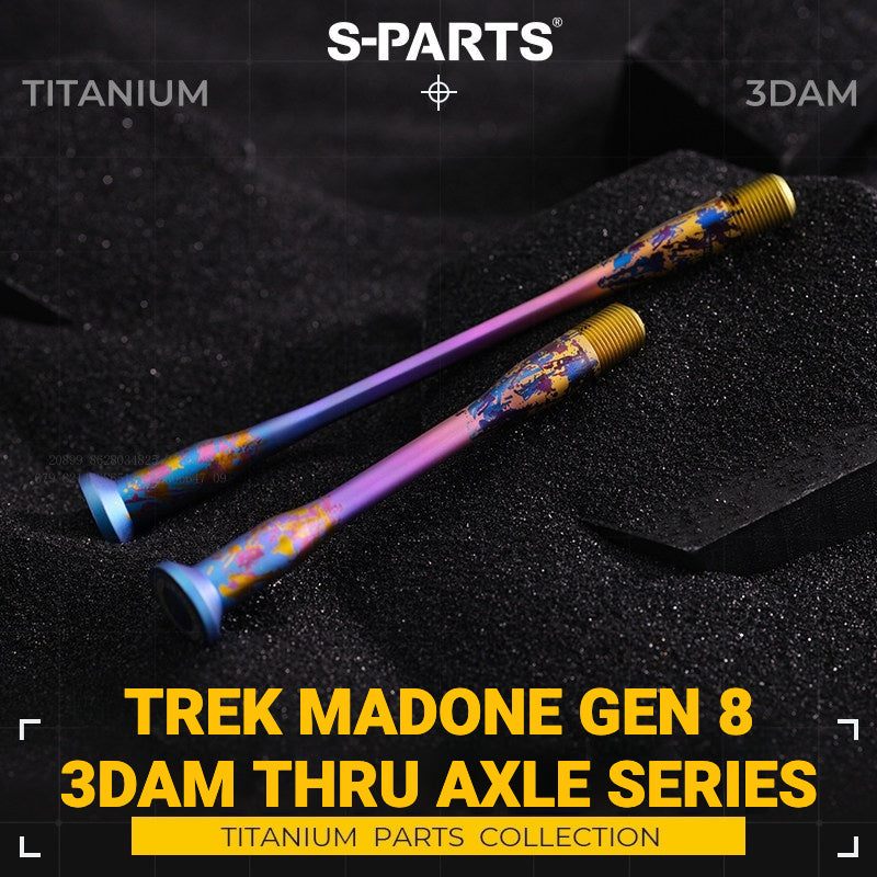 S-PARTS 3DAM Titanium Thru Axle Kit for Trek Madone Gen 8 and Émonda