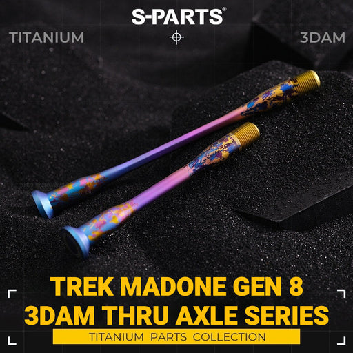 S-PARTS 3DAM Titanium Thru Axle Kit for Trek Madone Gen 8 and Émonda