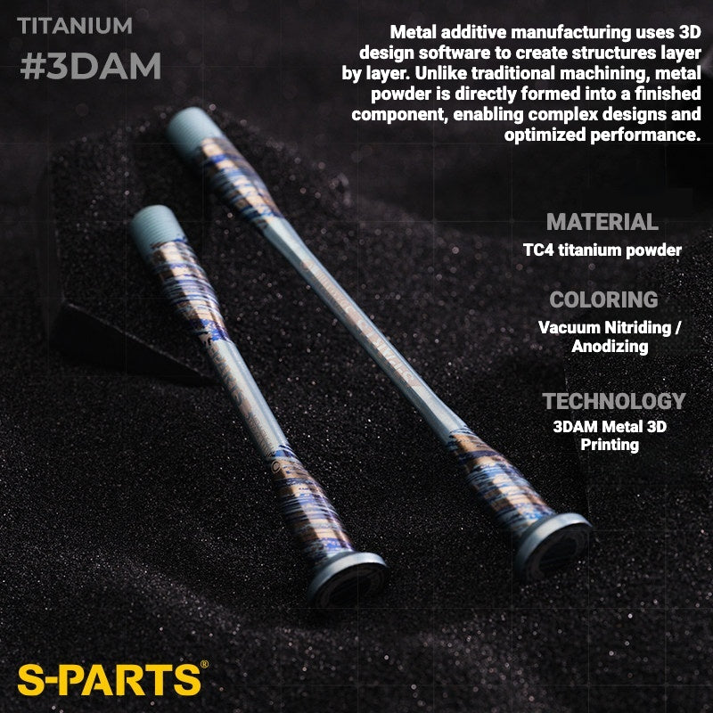 S-PARTS 3DAM Titanium Thru Axle Kit for Trek Madone Gen 8 and Émonda