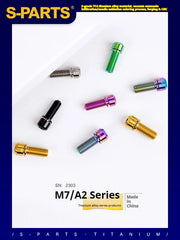 S-PARTS A2 M7 Titanium Screws L18mm L20mm