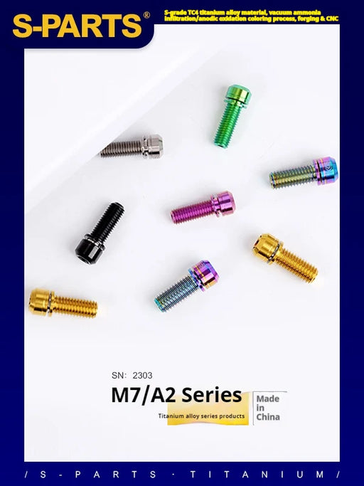 S-PARTS A2 M7 Titanium Screws L18mm L20mm