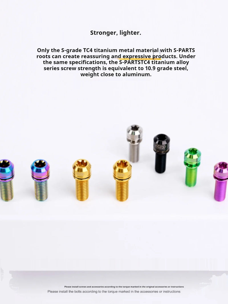 S-PARTS A2 M7 Titanium Screws L18mm L20mm