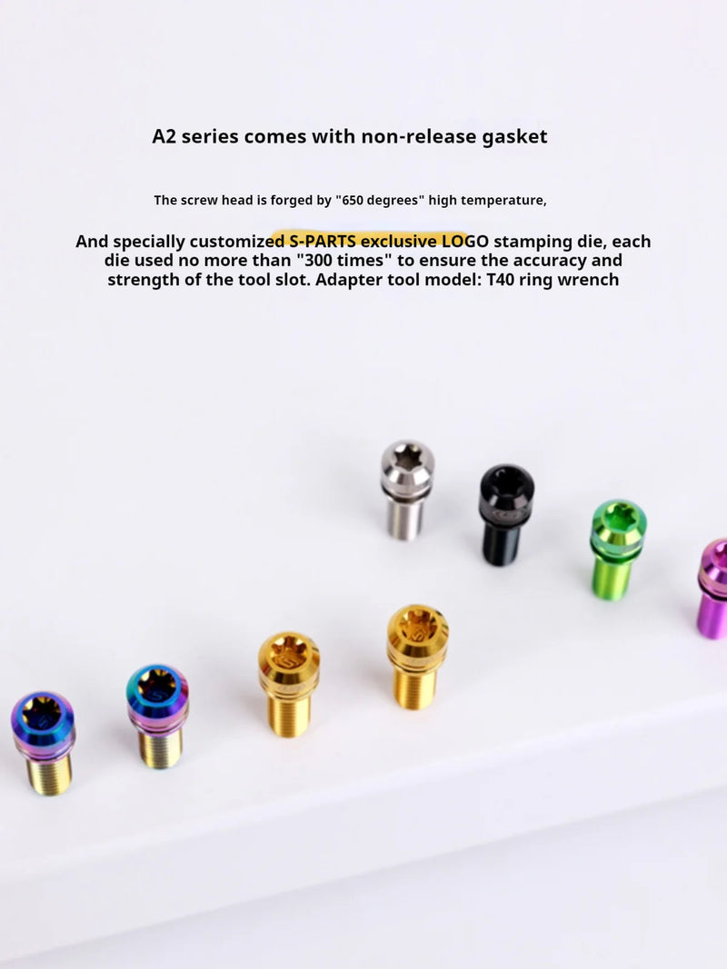 S-PARTS A2 M7 Titanium Screws L18mm L20mm