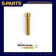 S-PARTS A2 Series M5 L10-40mm Titanium Screws