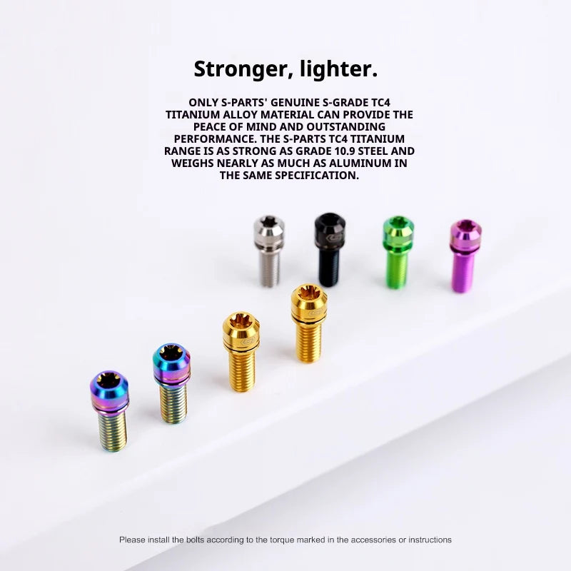 S-PARTS A2 Series M5 L10-40mm Titanium Screws