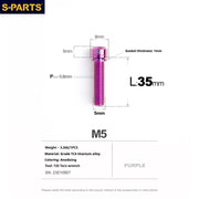 S-PARTS A2 Series M5 L10-40mm Titanium Screws