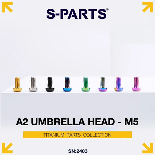 S-PARTS A2 Titanium UMBRELLA HEAD M5 × 8