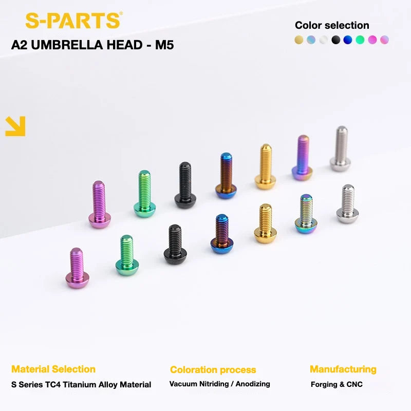 S-PARTS A2 Titanium UMBRELLA HEAD M5 × 8