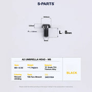 S-PARTS A2 Titanium UMBRELLA HEAD M5 × 8