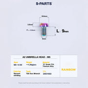S-PARTS A2 Titanium UMBRELLA HEAD M5 × 8