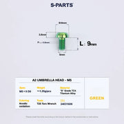 S-PARTS A2 Titanium UMBRELLA HEAD M5 × 8
