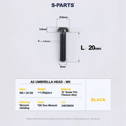 S-PARTS A2 Titanium UMBRELLA HEAD M5 × 8
