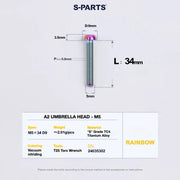 S-PARTS A2 Titanium UMBRELLA HEAD M5 × 8