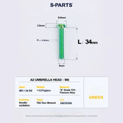 S-PARTS A2 Titanium UMBRELLA HEAD M5 × 8