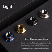 S-PARTS A3 flange nut M5 motorcycle accessories electric vehicle titanium alloy screws