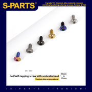 S-PARTS A3 M4 Umbrella Head Self-Tapping Titanium Screws — L12–30mm D8.5