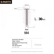 S-PARTS A3 M4 Umbrella Head Self-Tapping Titanium Screws — L12–30mm D8.5 L30mm