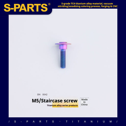 S-PARTS A3 M5 Umbrella Head Step Titanium Screws — Multiple Configurations