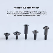 S-PARTS A3 M5 Umbrella Head Step Titanium Screws — Multiple Configurations