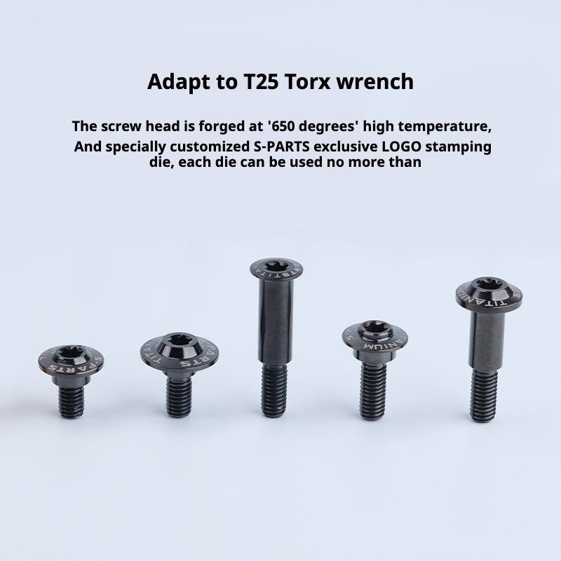 S-PARTS A3 M5 Umbrella Head Step Titanium Screws — Multiple Configurations