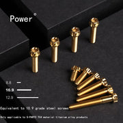 S-PARTS A3 Series M5 Titanium Alloy Screws Bolts Standard Parts for Motorcycles and Cars