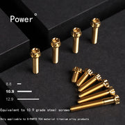 S-PARTS A3 Series M5 Titanium Alloy Screws Bolts Standard Parts for Motorcycles and Cars