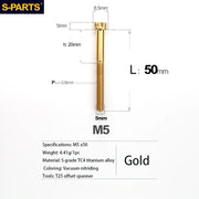 S-PARTS A3 Series M5 Titanium Alloy Screws Bolts Standard Parts for Motorcycles and Cars