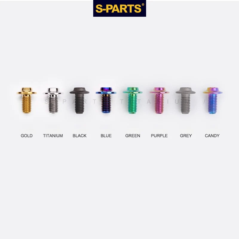 S-PARTS A3 Umbrella Head M5 L06-55mm D10 Motorcycle Electric Vehicle Titanium Screw