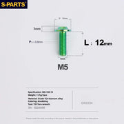 S-PARTS A3 Umbrella Head M5 L06-55mm D10 Motorcycle Electric Vehicle Titanium Screw