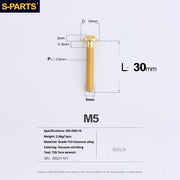 S-PARTS A3 Umbrella Head M5 L06-55mm D10 Motorcycle Electric Vehicle Titanium Screw