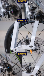 S-PARTS Bicycle Titanium Spherical Cable Cover
