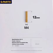 S-PARTS Titanium Derailleur Adjustment Screws | Front / Rear Limit & Tension Fine-Tuning Bolts for Road Mountain Bike - Detail 10
