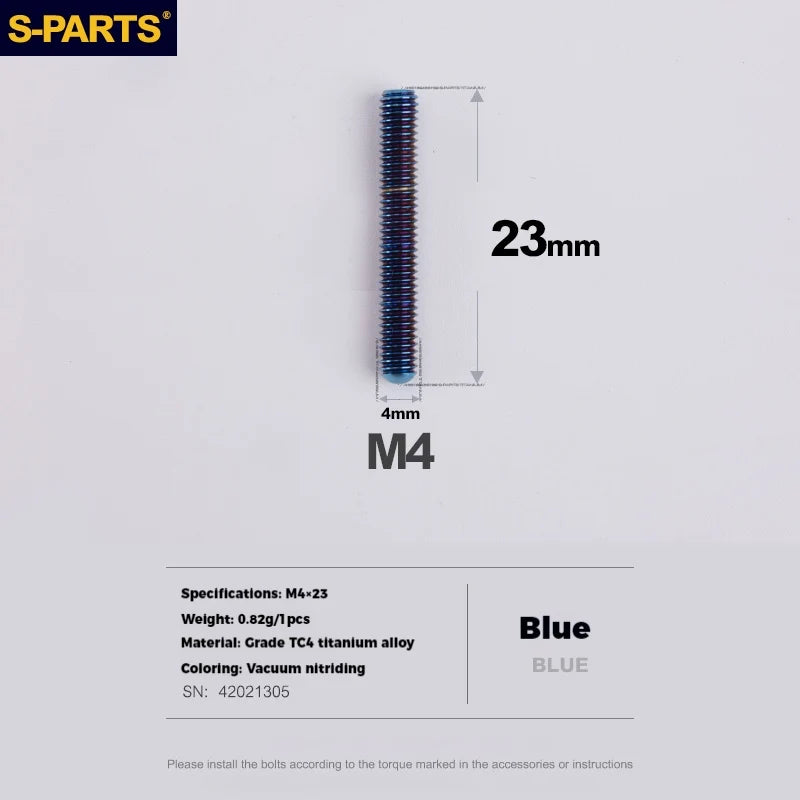 S-PARTS Titanium Derailleur Adjustment Screws | Front / Rear Limit & Tension Fine-Tuning Bolts for Road Mountain Bike - Detail 16